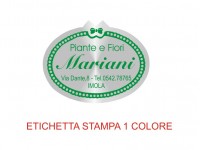 Etichette adesive per fioristi, fiorai e vivaisti (mm 36x28)  (cod.21G)